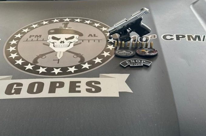 PM apreende duas pistolas e drogas em ações ostensivas na capital e interior de Alagoas