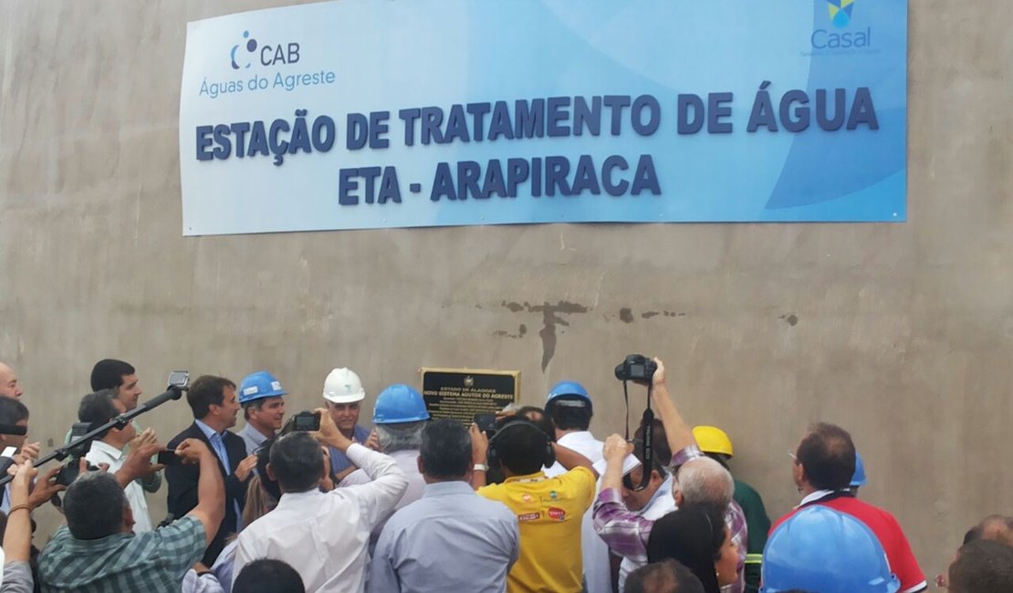 Novo sistema adutor do Agreste é inaugurado em Arapiraca