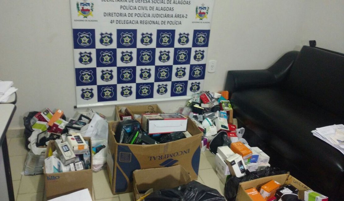 Polícia apresenta resultado de operação que apreendeu produtos roubados em Arapiraca