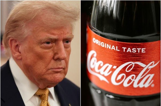 Coca-cola anuncia que vai criar versão da bebida adoçada com açúcar após pressão de Trump