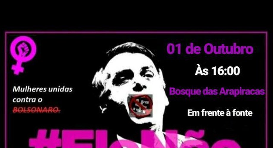 #EleNão: arapiraquenses fazem ato contra Bolsonaro nesta segunda (01)