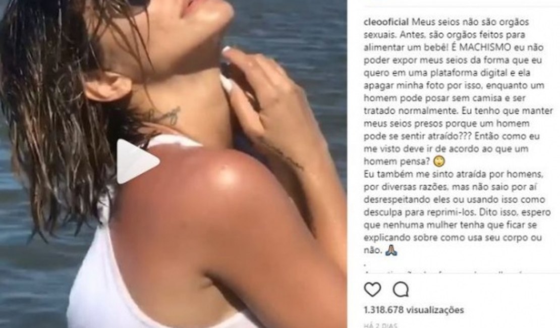 Cleo Pires publica vídeo nua no Instagram e bomba nas redes sociais
