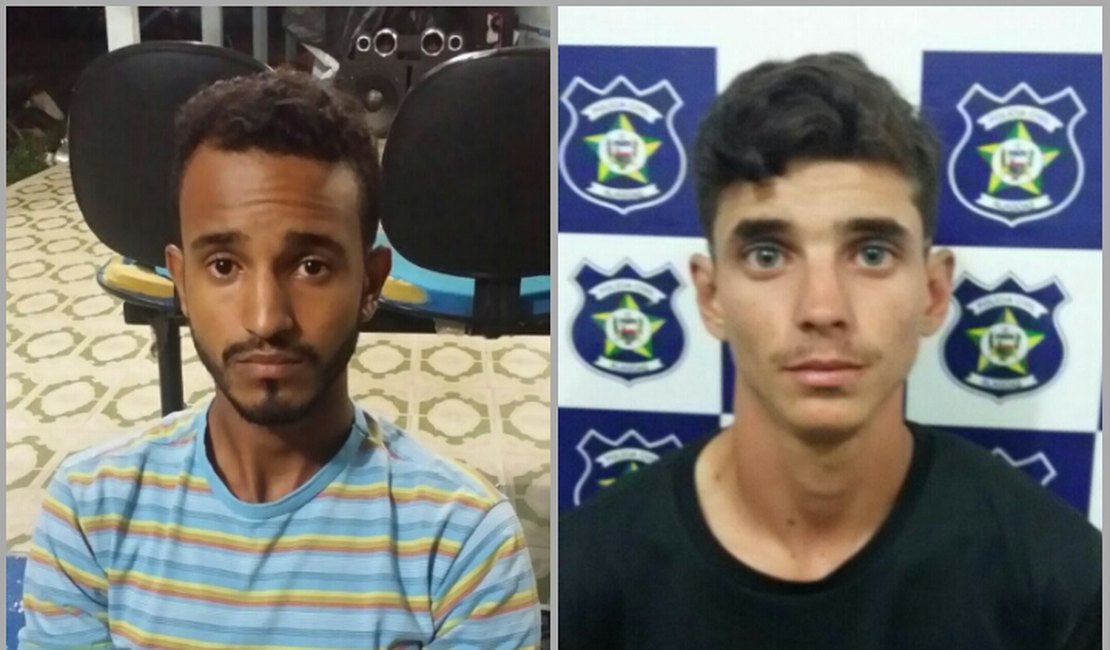 Jovens são detidos suspeitos de assaltar entregador de pizza, em Arapiraca