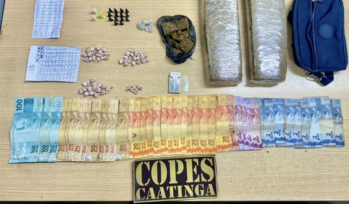 Policiais militares da Copes prendem traficante de drogas em Cacimbinhas