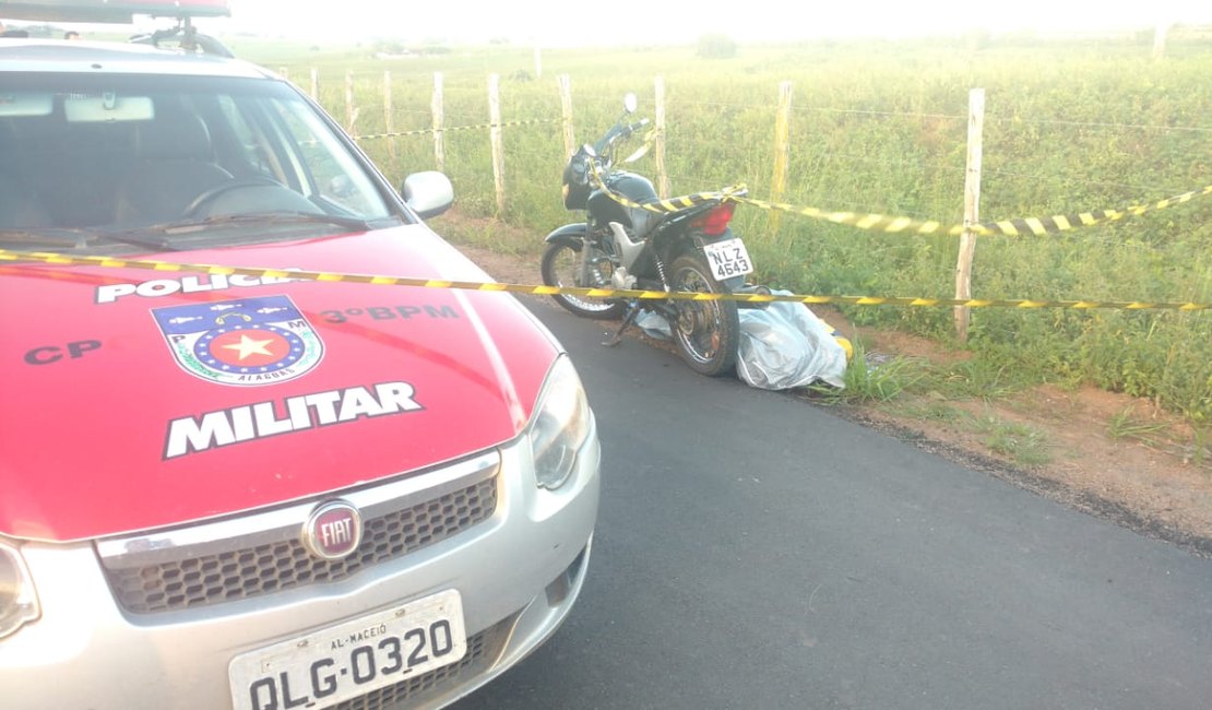 Homem é vítima de homicídio na entrada no Sítio Pintado, zona rural de Lagoa da Canoa