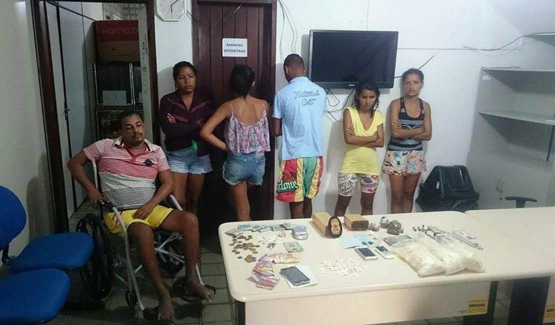 Seis pessoas são detidas por tráfico de drogas e associação criminosa, em São Miguel dos Campos