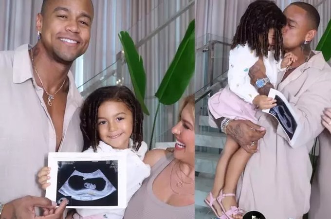 Léo Santana e Lore Improta anunciam a gravidez do segundo filho