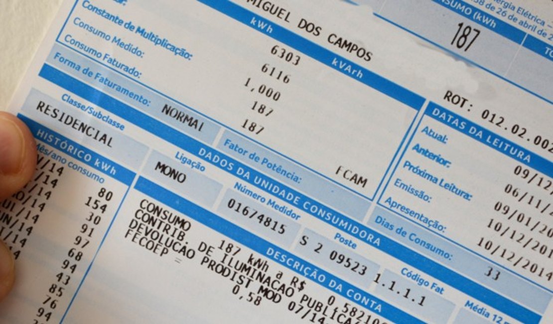 Cobrança adicional na conta de luz será menor em fevereiro