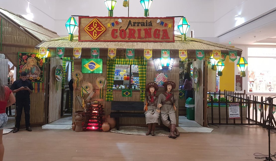 Vídeo. Pelo 5º ano, Barraca Coringa anima Shopping de Arapiraca durante o período junino