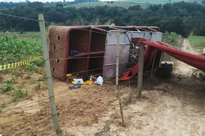 Passeio de balão termina com 11 feridos e jovem morta em SP; piloto é preso em flagrante