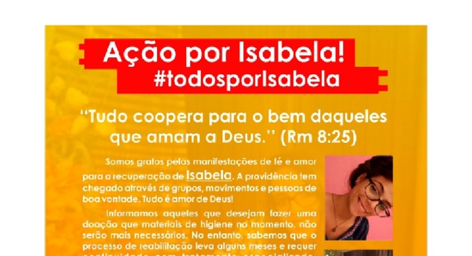 Projeto realiza campanha para ajudar jovem internada em Arapiraca
