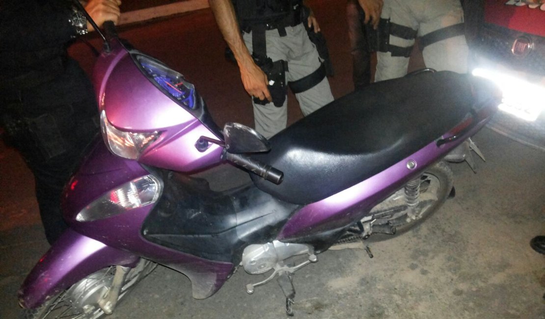 Radiopatrulha recupera motocicleta roubada em Arapiraca