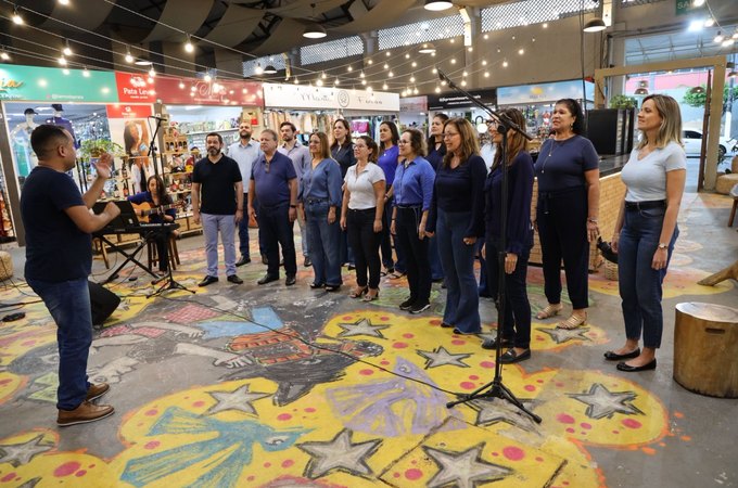 “Cantus Legis”, coro do MPAL, faz apresentação no Mercado das Artes 31 e marca contagem regressiva para o Nordeste Cantat 2025
