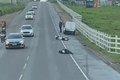 Jovem é socorrido após batida entre carro e moto no Sítio Laranjal, em Arapiraca