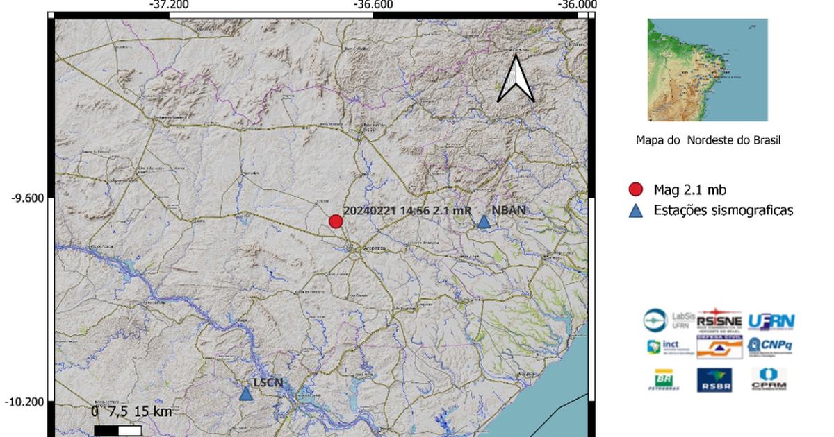 Novo Tremor De Terra Registrado Em Arapiraca J Not Cia