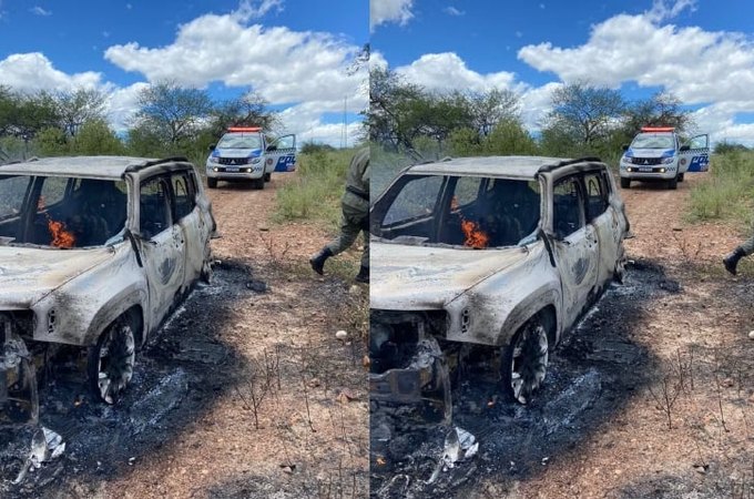 Corpos de dois homens são encontrados carbonizados em carro com placa clonada no Piauí