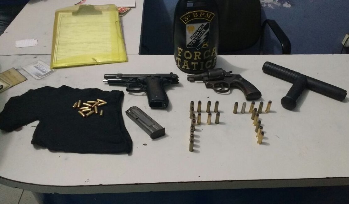 Homem é detido com duas armas de fogo, em Coité do Nóia, AL