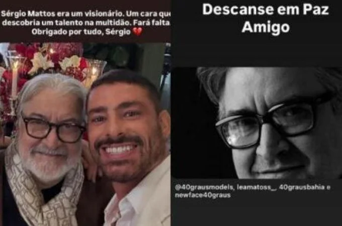 Cauã Reymond lamenta morte de Sérgio Mattos, empresário que o lançou como modelo