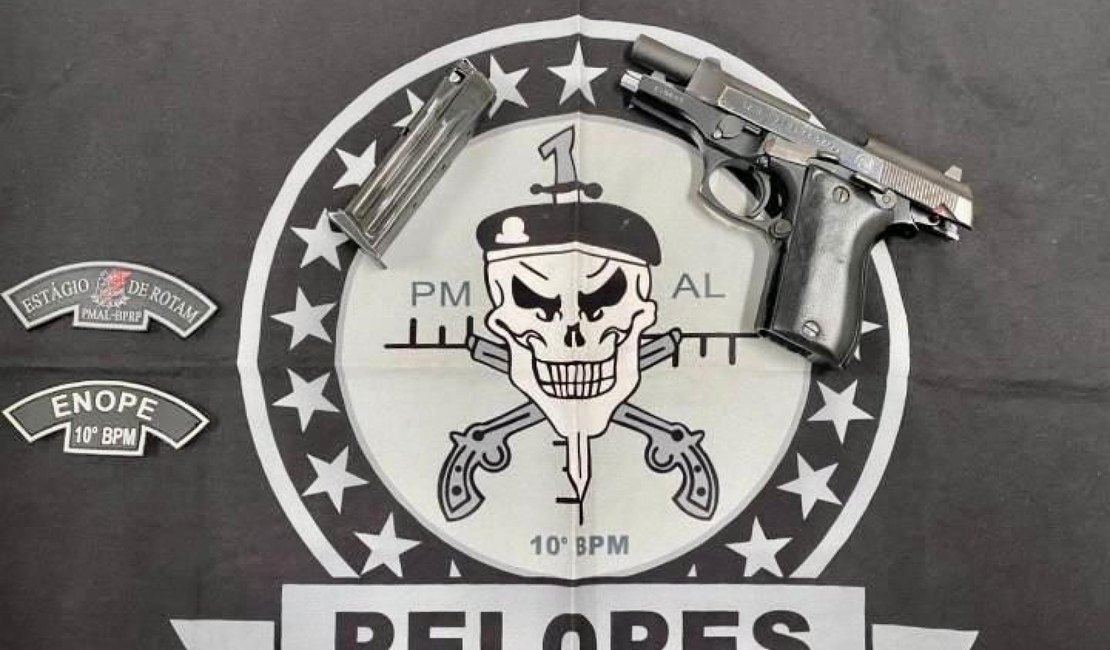 PM flagra porte ilegal de armas durante abordagens no interior de Alagoas