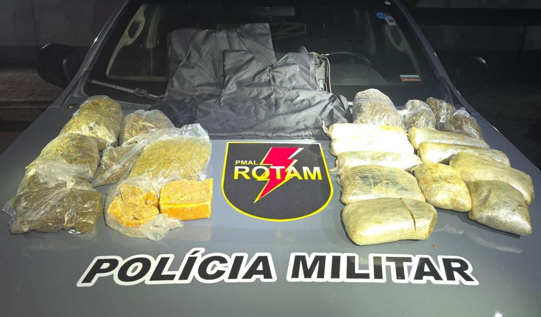 Rotam apreende mais de 5 kg de drogas no Bom Parto, em Maceió