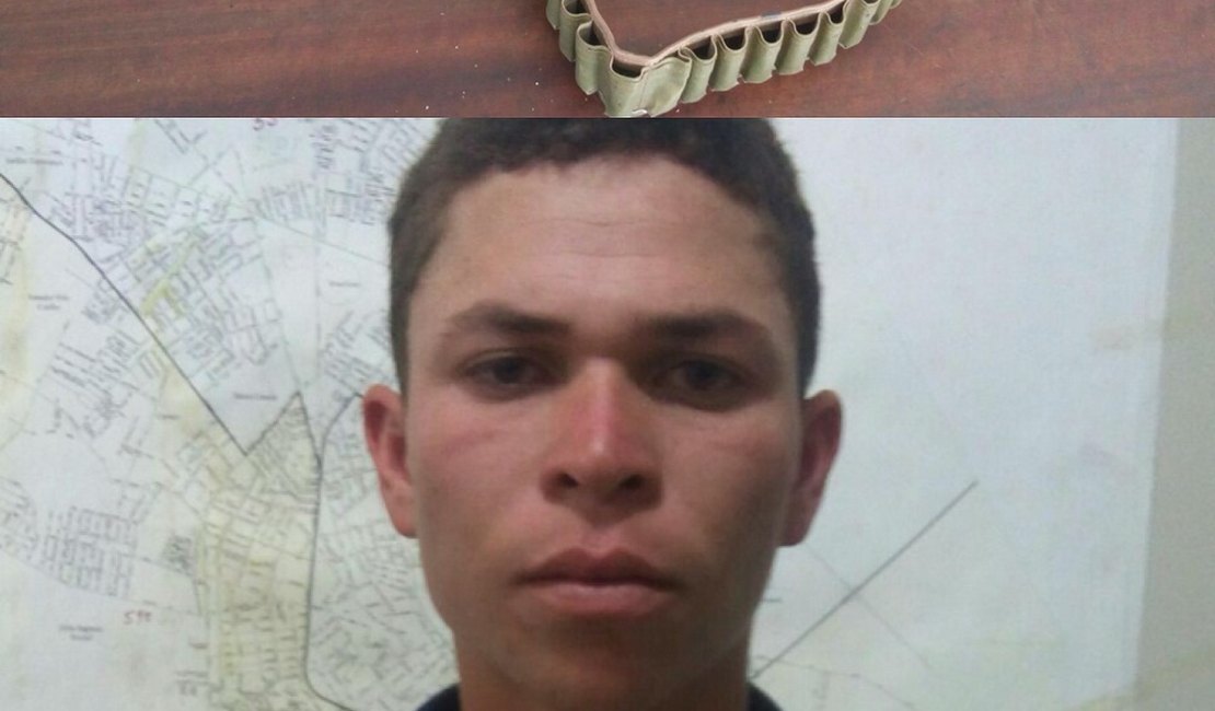 Força Tática prende jovem armado com espingarda no Sítio Fernandes em Arapiraca