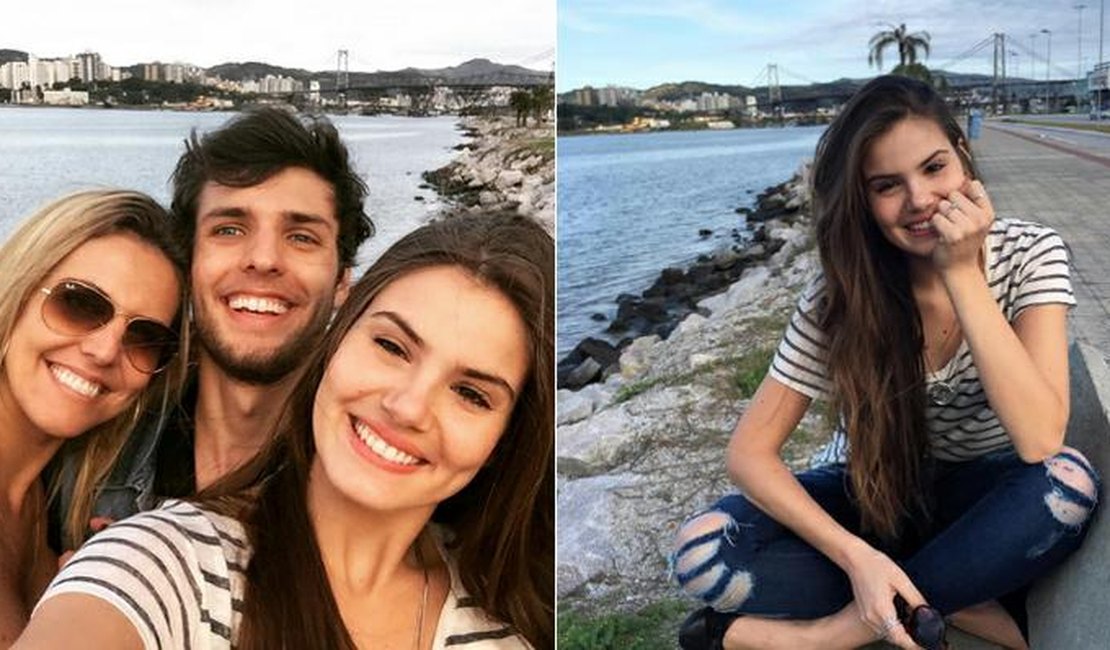 Camila Queiroz curte férias com namorado e sogra em Florianópolis, SC