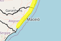 Alerta do Inmet prevê perigo potencial de acumulado de chuva para 25 cidades alagoanas