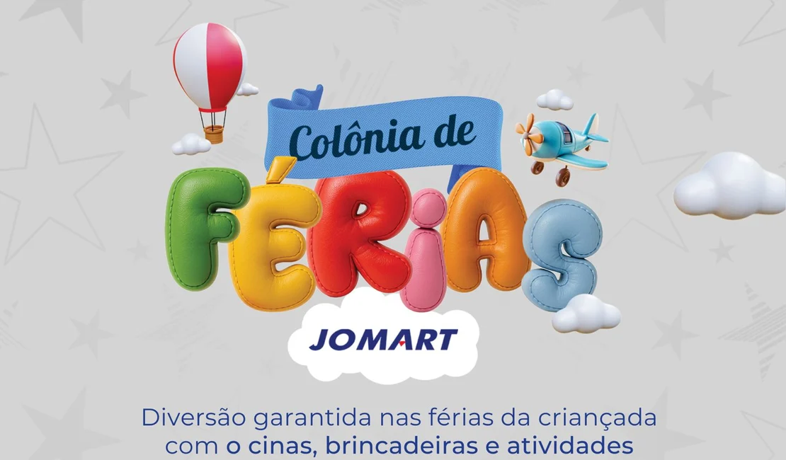 Jomart promove Colônia de Férias com oficinas, brincadeiras e muita diversão para a criançada