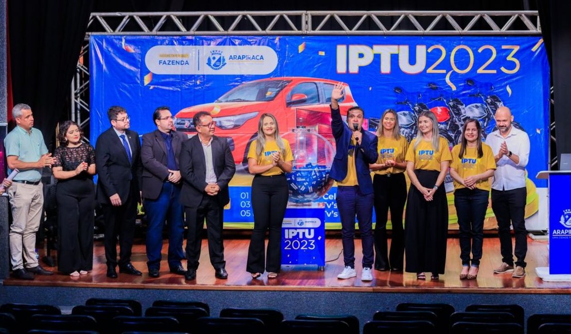 Prefeitura de Arapiraca entrega carro 0km e outros prêmios para ganhadores do IPTU Premiado