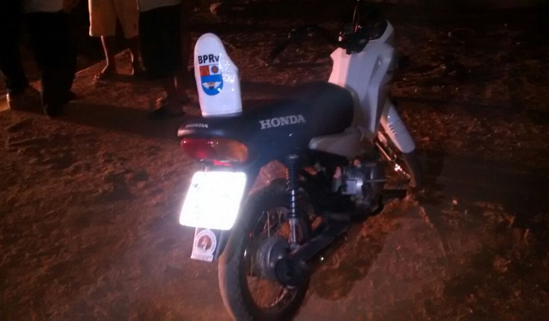 BPRv localiza motocicleta com queixa de roubo no bairro Canafístula, em Arapiraca