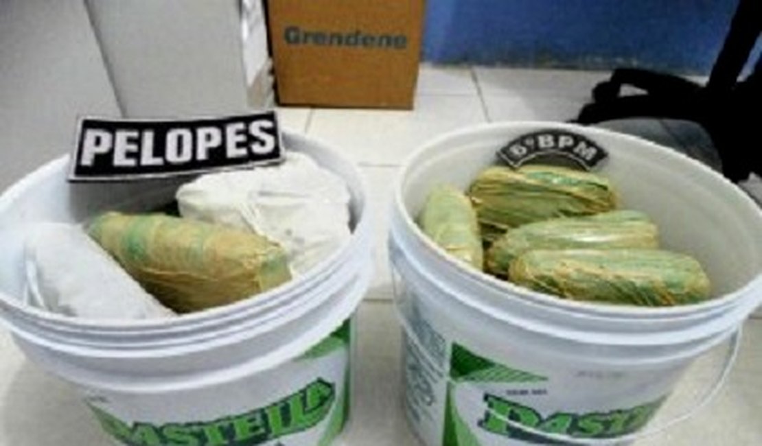 Duas mulheres são presas com mais de 10 quilos de maconha, em AL