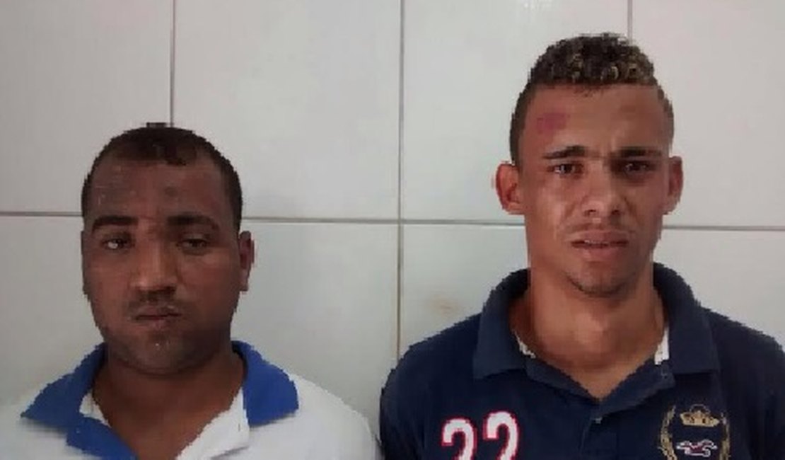 Suspeitos em assaltos são detidos em flagrante no bairro Jaraguá, em Maceió