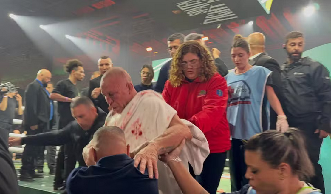 VÍDEO: Duelo entre Popó e Wanderlei Silva termina em briga generalizada