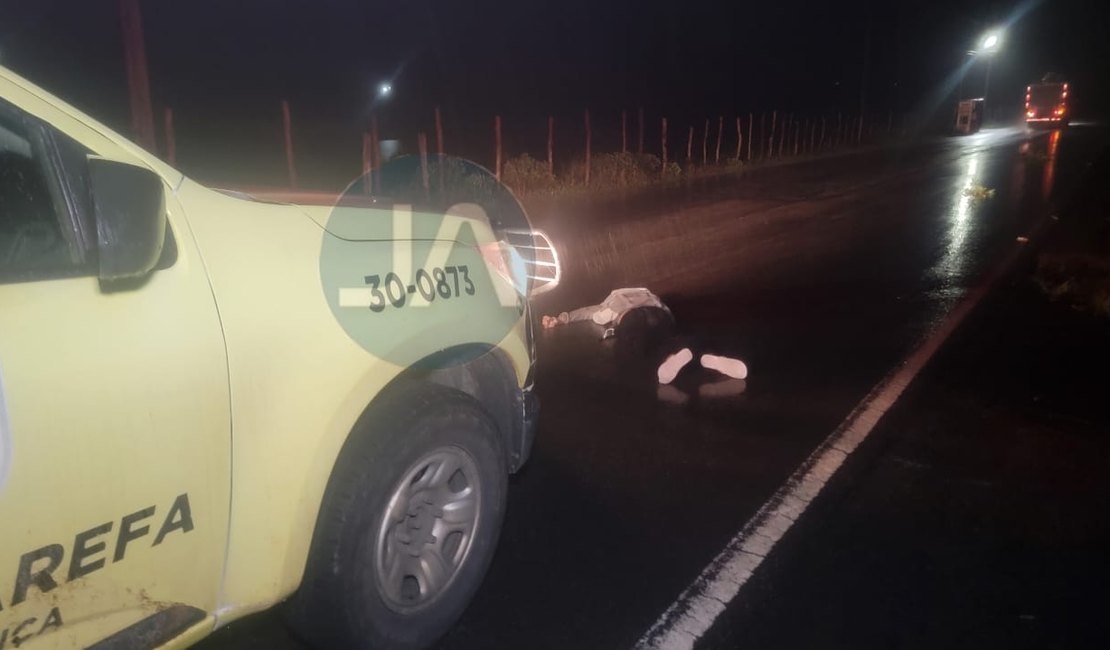Jovem ciclista morre na AL-115 entre Lagoa da Canoa e Girau do Ponciano; assista