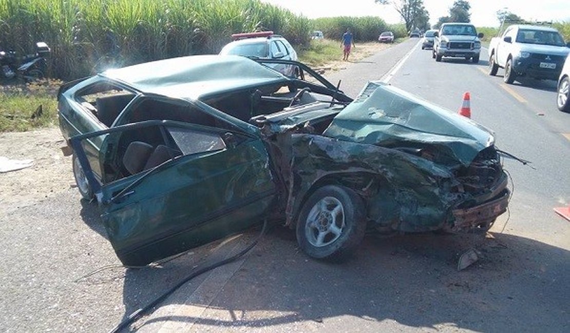 Acidente deixa um morto e dois feridos, na BR – 316, em Atalaia