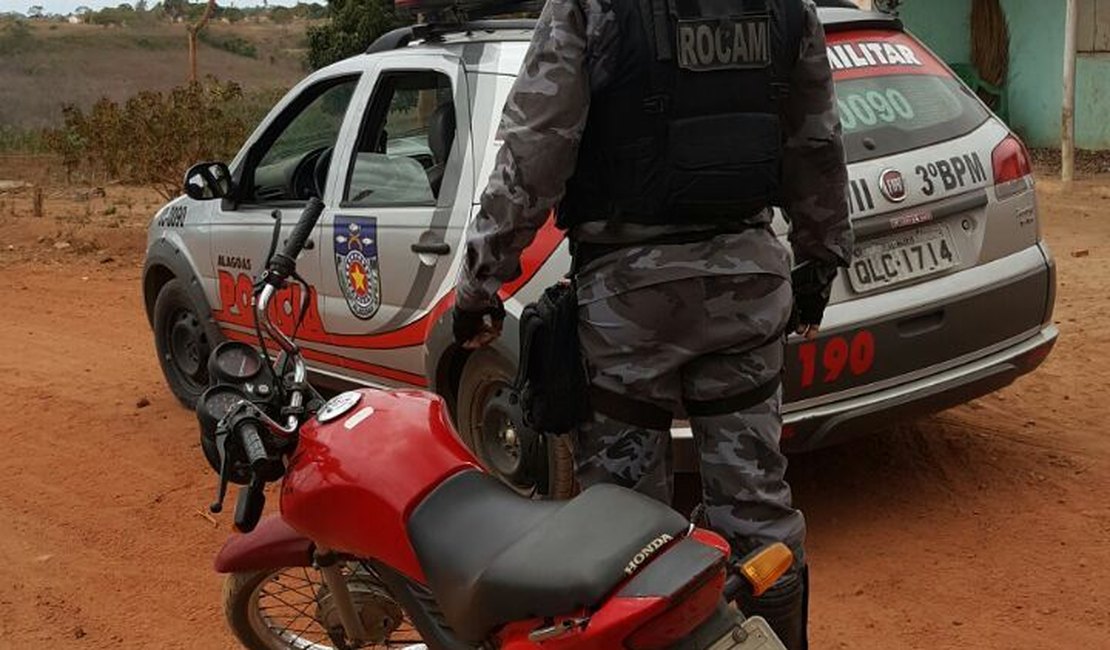 Rocam recupera moto com queixa de roubo em Arapiraca
