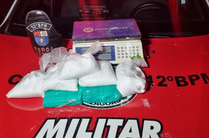Operação integrada apreende cerca de R$ 500 mil em cocaína na parte alta de Maceió