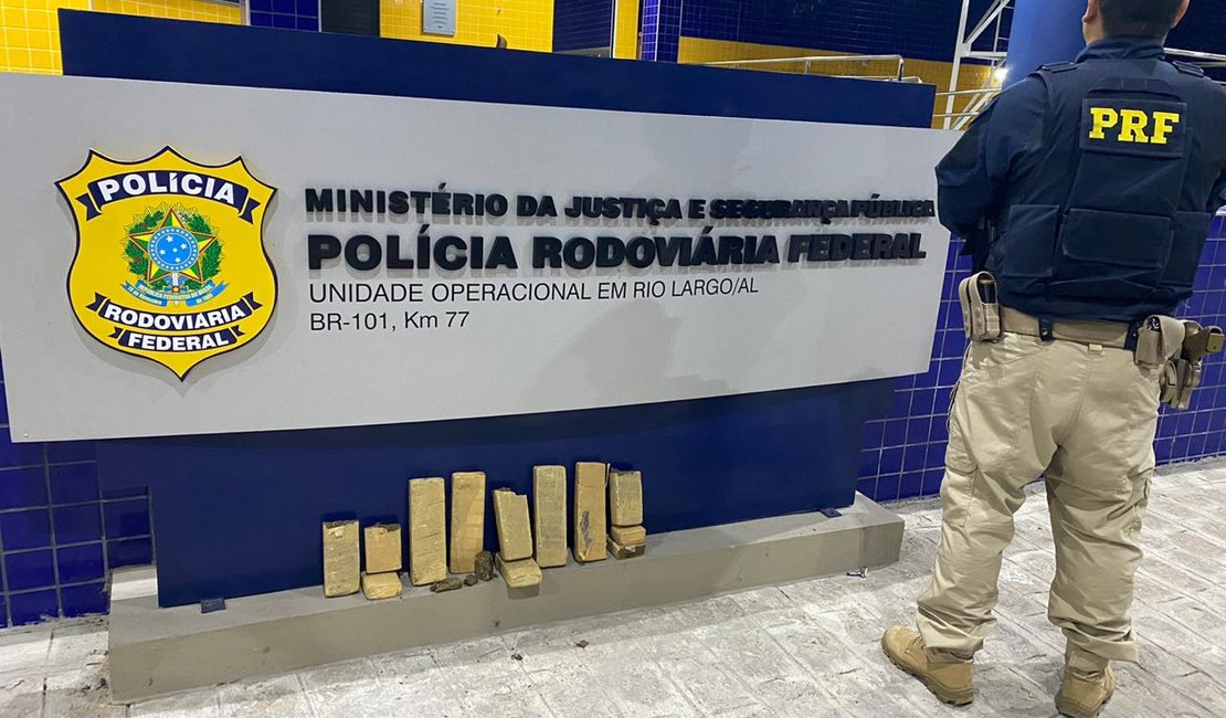 Vídeo. Motorista por aplicativo é preso transportando drogas na BR 101, em Rio Largo