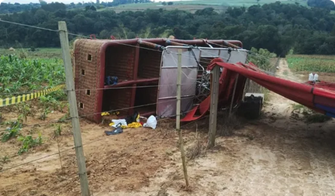 Passeio de balão termina com 11 feridos e jovem morta em SP; piloto é preso em flagrante