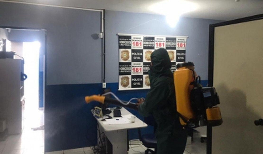 Prevenção a covid-19: delegacias e viaturas do Agreste são desinfectadas