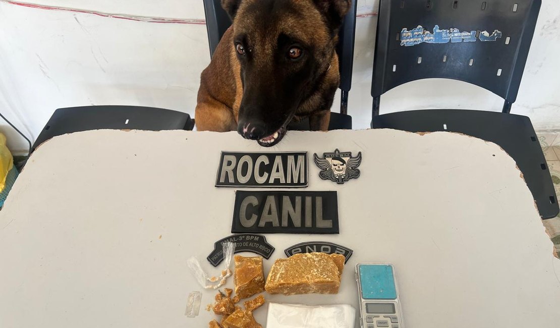 3° BPM prende homem em flagrante e realiza apreensão de pedras de crack em Arapiraca