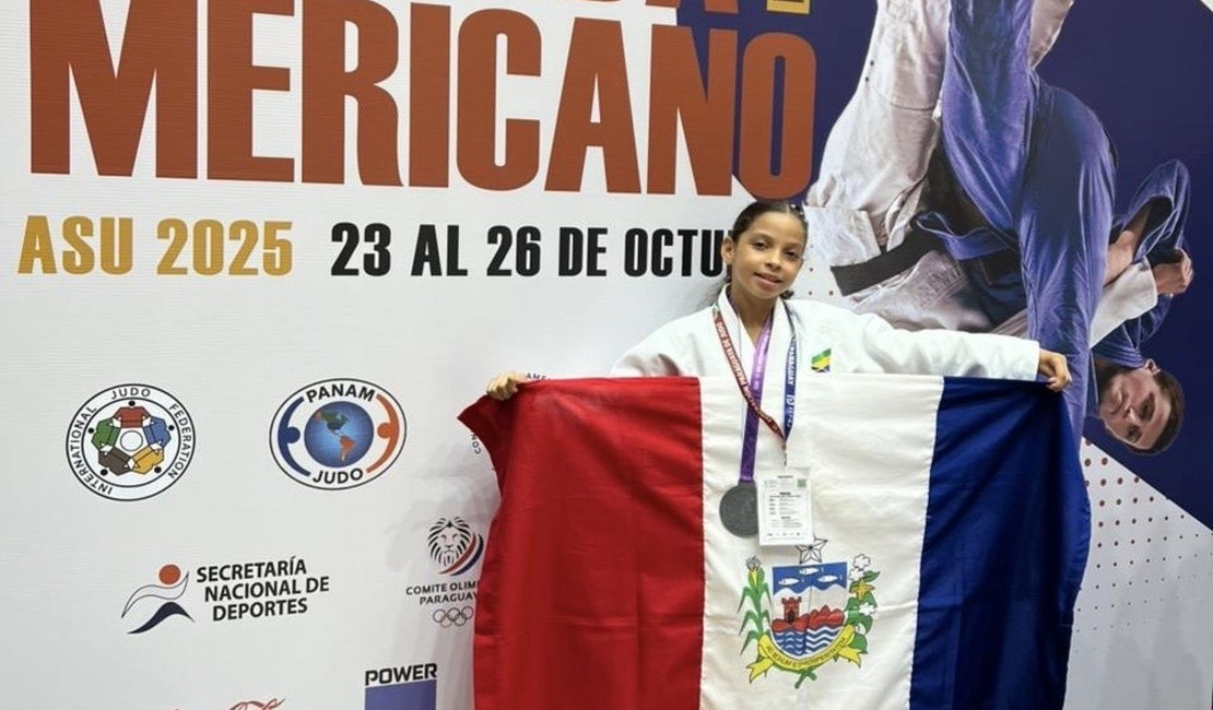 Atleta alagoana conquista prata no Sul-Americano de Judô com apoio da Selaj