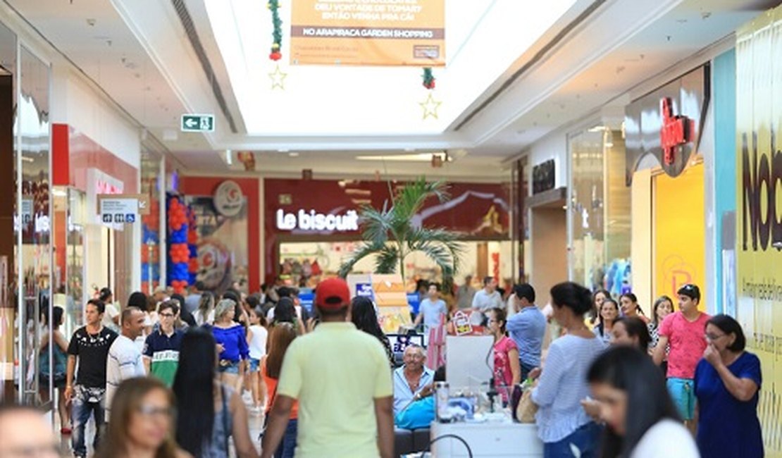 Arapiraca Garden Shopping funcionará em horário normal no feriado