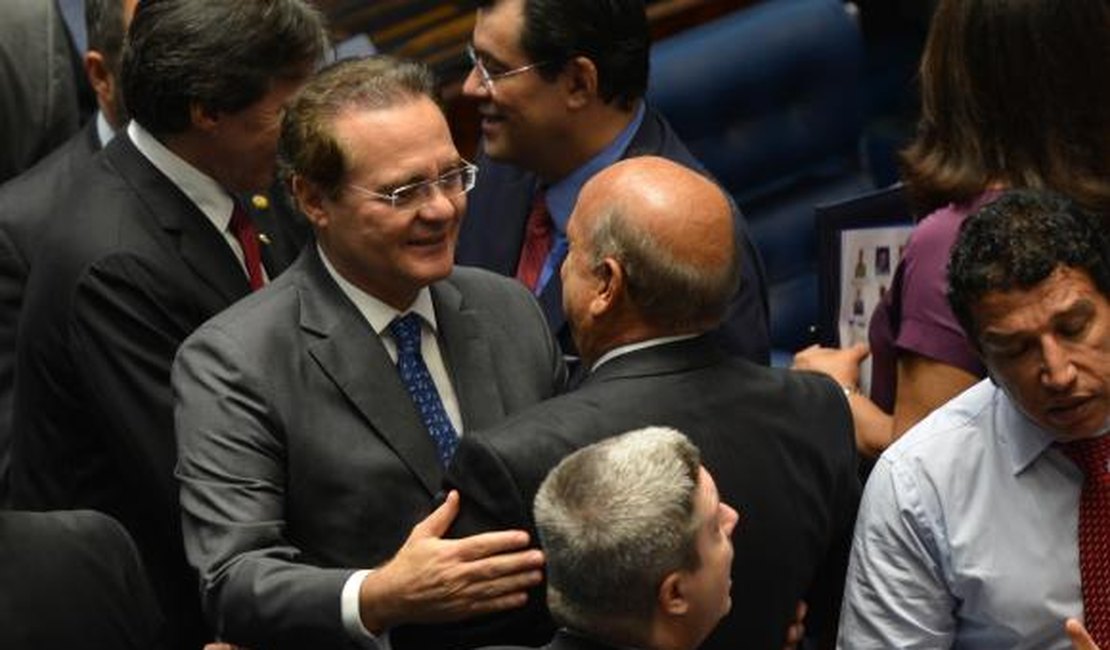 Renan Calheiros é reeleito presidente do Senado Federal