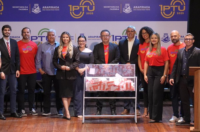 IPTU 2025: Sorteio contempla arapiraquenses com R$165 mil em prêmios