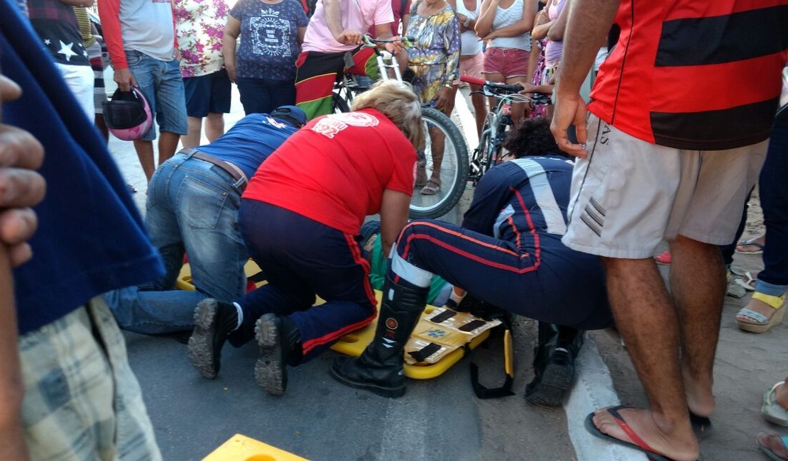 Acidente entre três motos deixa feridos na AL 220, em Arapiraca
