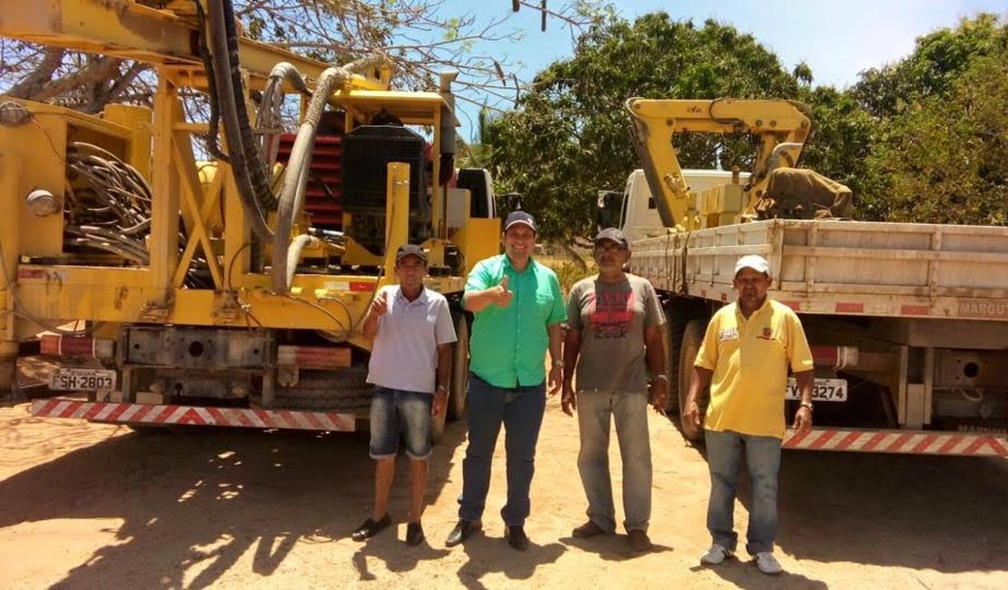 Parceria com governo do estado garante perfuração de poços artesianos, em Girau do Ponciano