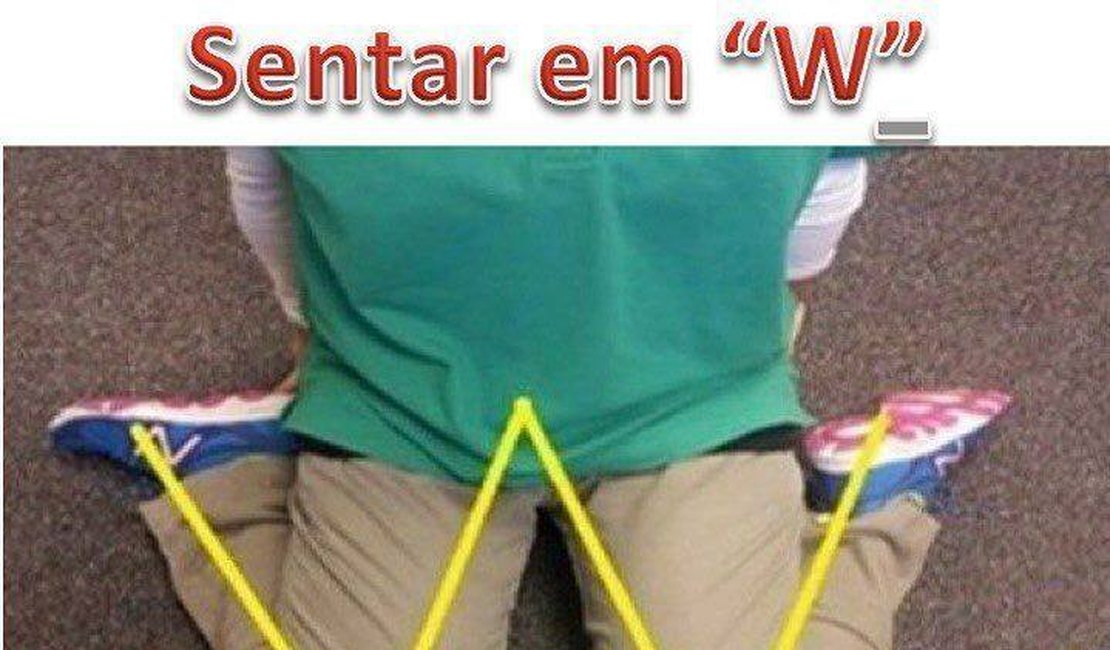 Por que não deixar seu filho sentar em W?