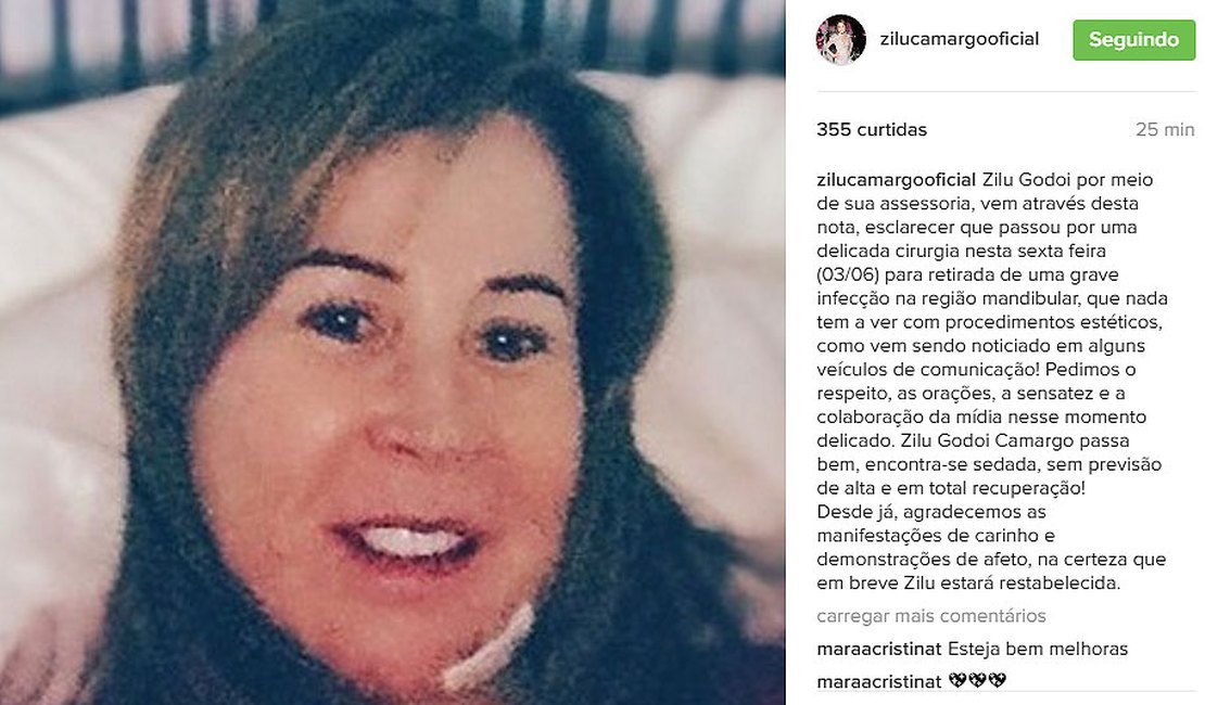 Zilu, ex de Zezé de camargo, é internada e passa por cirurgia 'delicada'