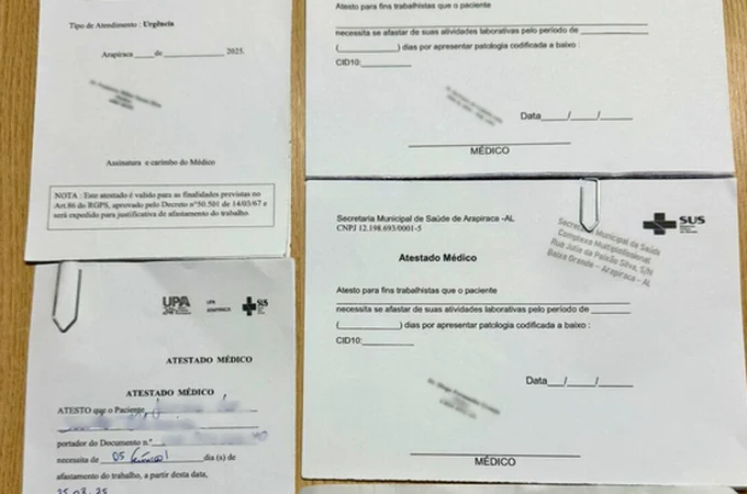 Mulher presa em Arapiraca vendia atestados médicos falsos por R$ 70